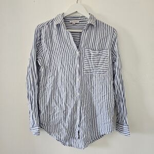 beachlunchlounge Striped Button-Down Shirt